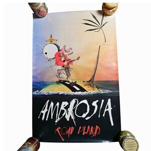 Ambrosia Road Island 23x35 Promo Poster Vintage 1982 Record Store Display Rare